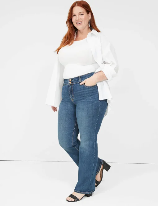 Bootcut^Lane Bryant Tighter Tummy High-Rise Boot Jean Medium Denim