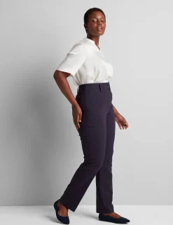 Straight Leg^Lane Bryant Tighter Tummy High-Rise Straight 4-Season Pant Night Sky
