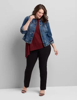 4-Season Collection^Lane Bryant Tighter Tummy High-Rise Straight 4-Season Pant Black