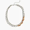 Necklaces^Lane Bryant Tortise And Chain Multi-Row Necklac Silver
