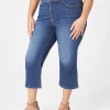 Straight Leg^Lane Bryant Ultra High-Rise Straight Leg Capri Jean Dark Denim