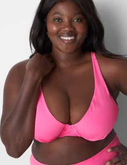 Swim Tops^Lane Bryant Underwire Swim Bikini Top Sugar Plum
