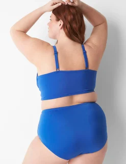 Swim Tops^Lane Bryant Underwire V-Wire Bikini Swim Top Beaucoup Blue