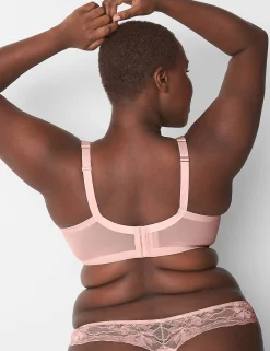 Sexy Bras^Lane Bryant Unlined Curvy Balconette Bra Parisian Pink