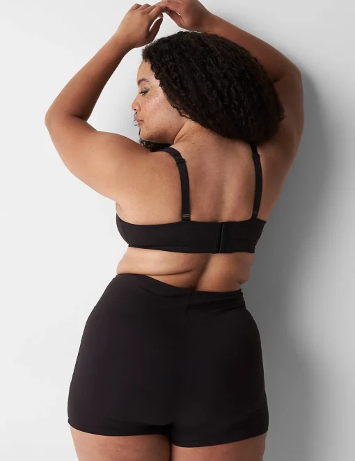 No-Wire Bras And Bralettes^Lane Bryant Unlined High Apex Bralette Black