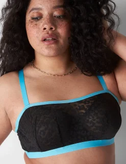 F To K Cups^Lane Bryant Unlined Underwire Bandeau Black