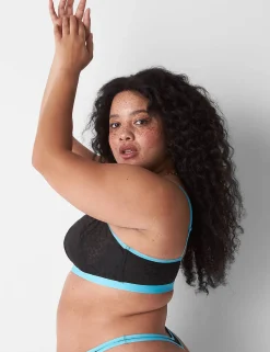 Underwire Bras^Lane Bryant Unlined Underwire Bandeau Black