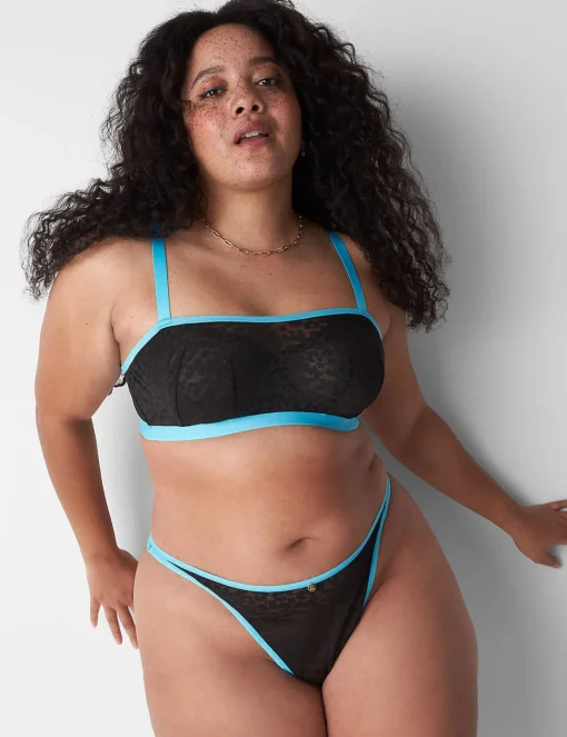 Underwire Bras^Lane Bryant Unlined Underwire Bandeau Black