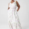 Occasion^Lane Bryant V-Neck Tie-Shoulder Maxi Dress Becca Floral