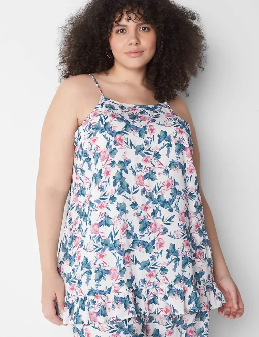 Sleep Separates^Lane Bryant Woven Ruffle Sleep Cami Bali Floral